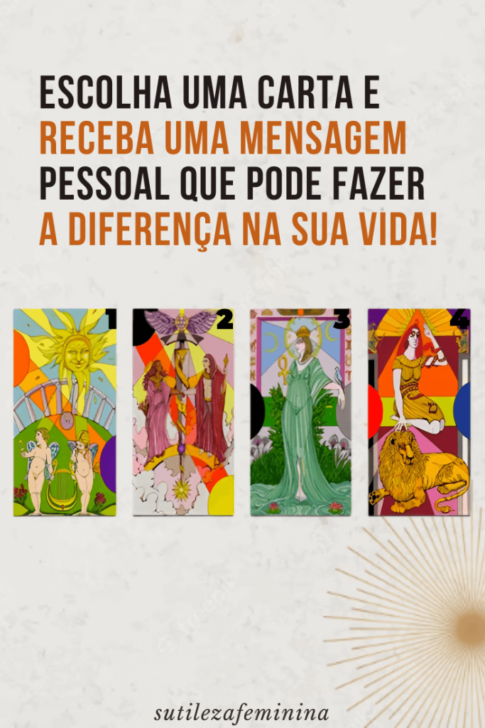 Escolha uma das 3 cartas - Tarot Online Grátis