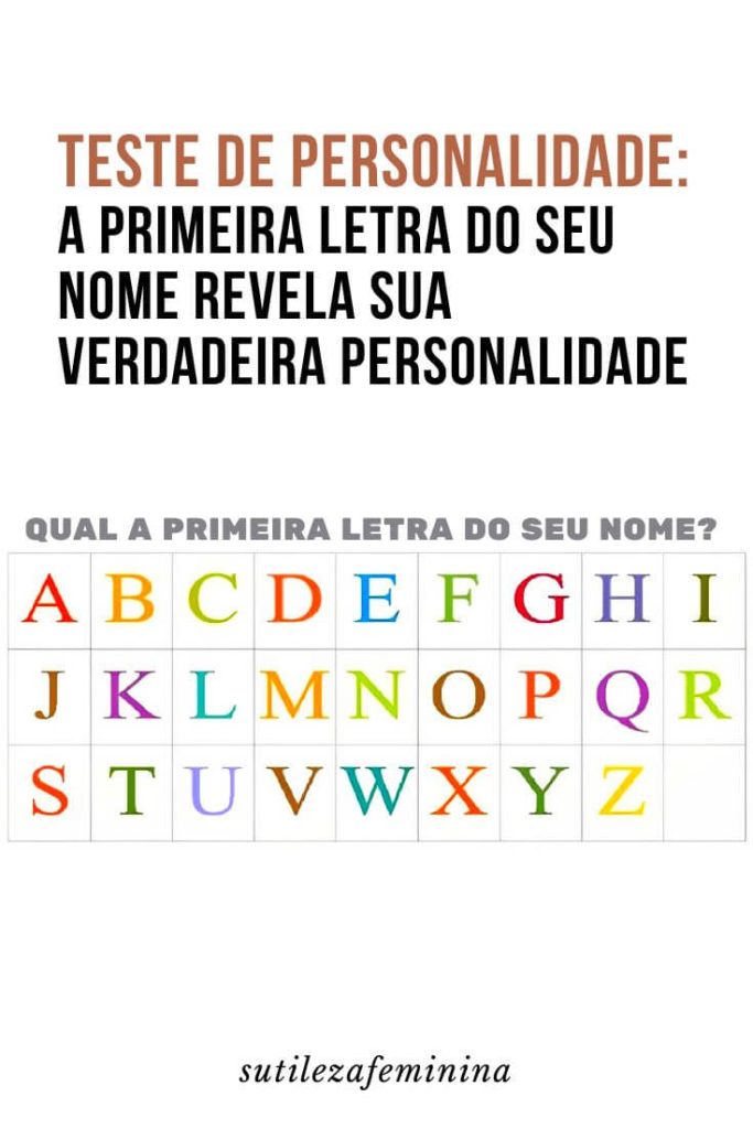 Qual a sua verdadeira personalidade?