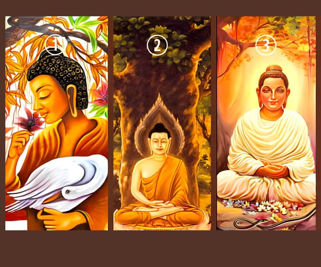 Escolha um buda para receber mensagens precisas sobre amor e sucesso